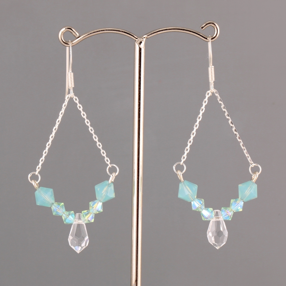 Spring Swarovski Earrings Tutorial